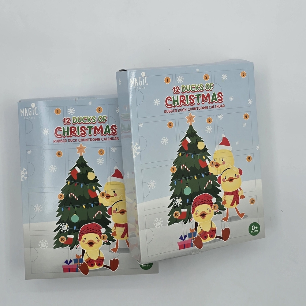 2 New 12 ducks of Christmas Rubber Duck Countdown Calendar 0+